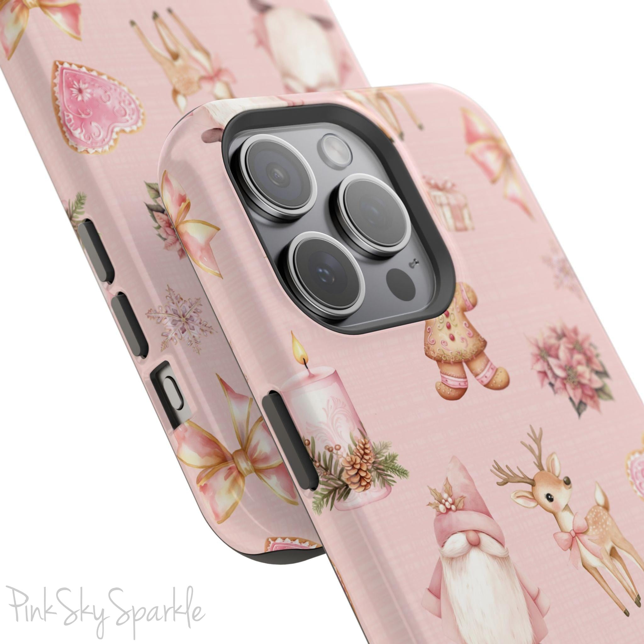 Whimsical Holiday Cheer Magnetic iPhone Case