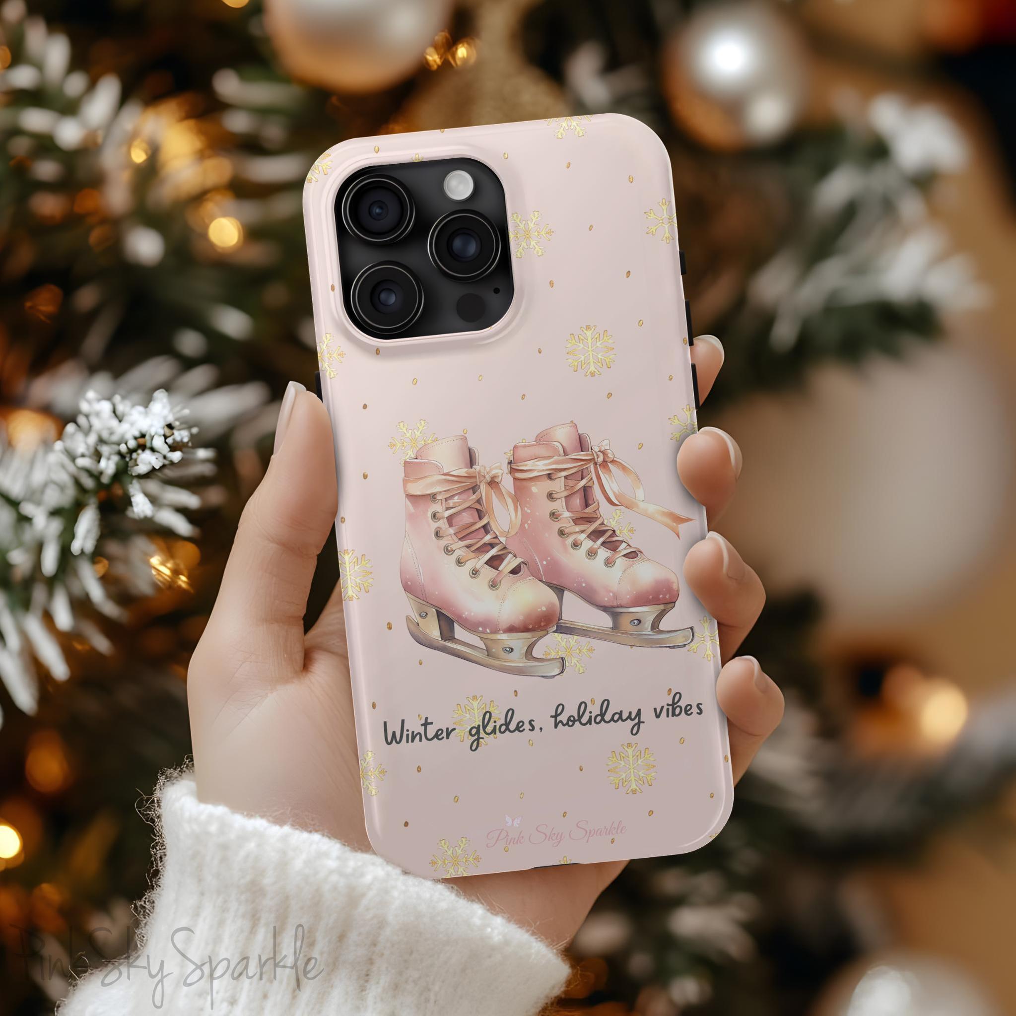 Winter Glides, Holiday Vibes Magnetic iPhone Case