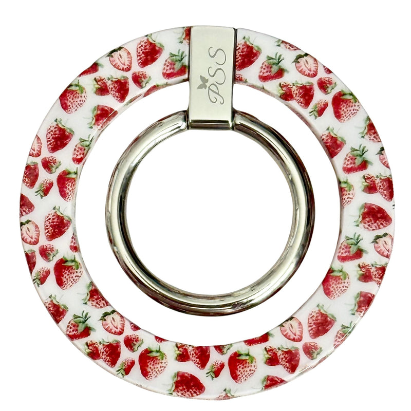 MagSafe Phone Grip Ring With Strawberry Print