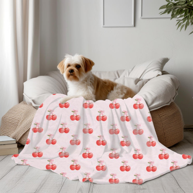 Cherry Coquette Throw Blanket 
