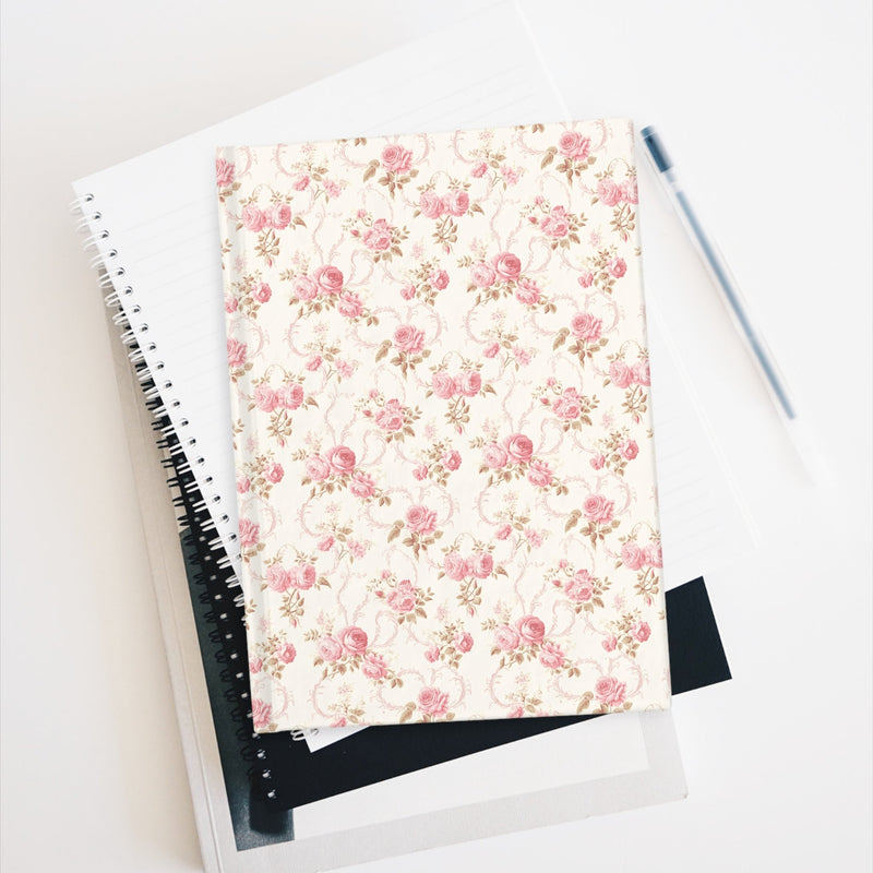 Rosali Notebook - Notebook with rose design