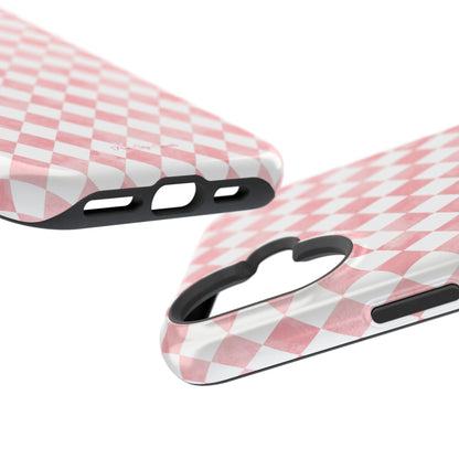 Rosy Harlequin Magnetic iPhone Case