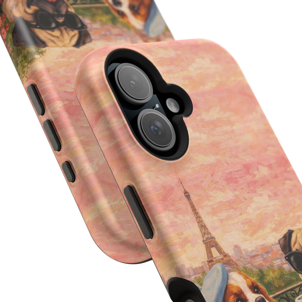 From Paris, With Love | Dogs & Wine MagSafe-Compatible Magnetic iPhone Case