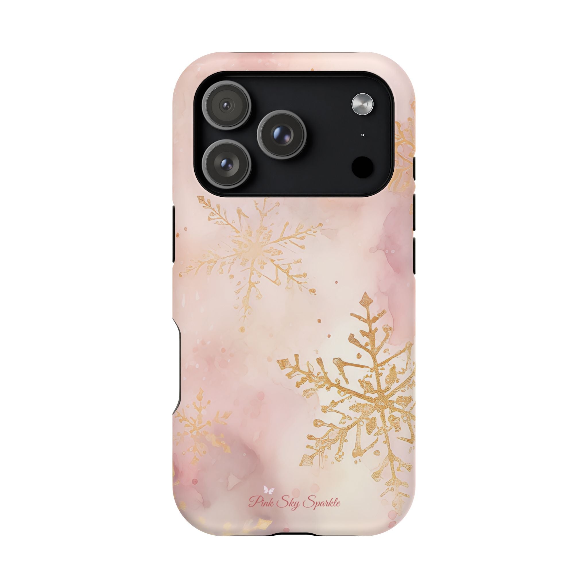 Pink & Gold Winter Wonderland Magnetic iPhone Case