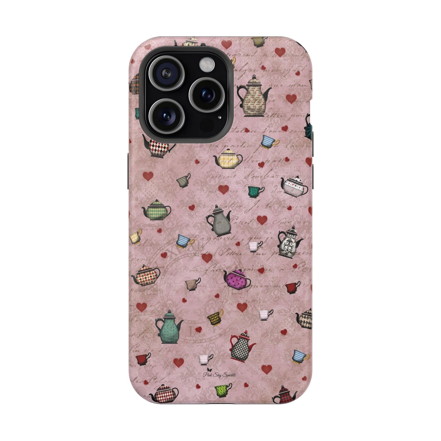 Tea Hearts Magnetic iPhone Case