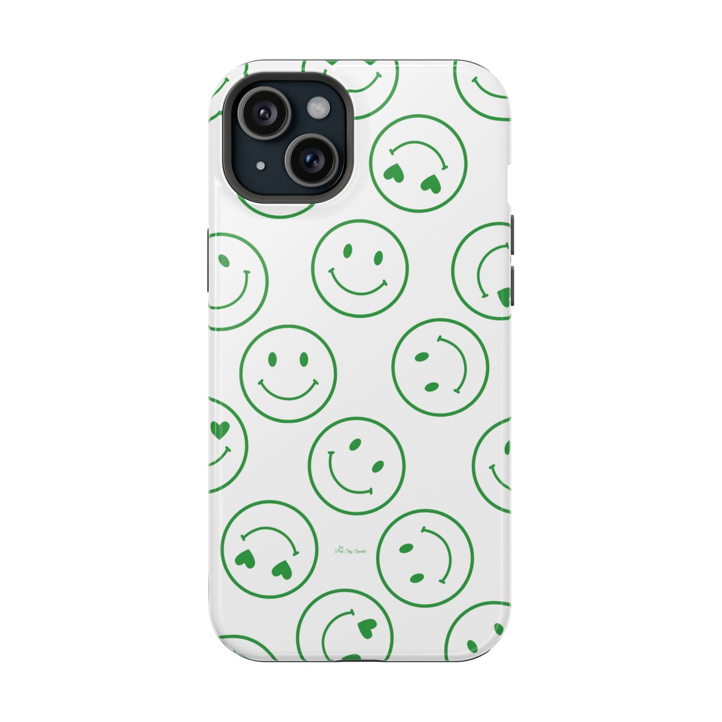 Green Smilies Magnetic iPhone Case