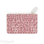 Rose Gold Leopard Mini Clutch Bag