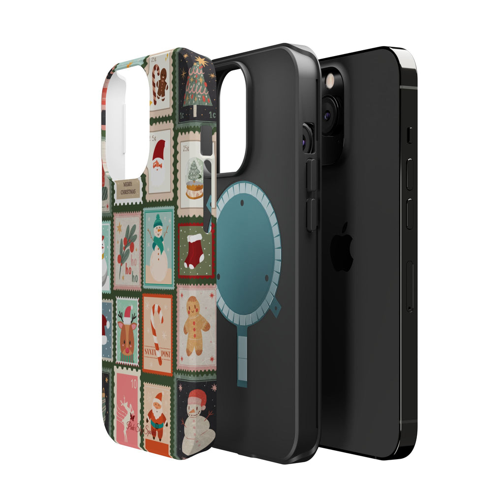 Santa’s Stamp Collection Magnetic iPhone Case