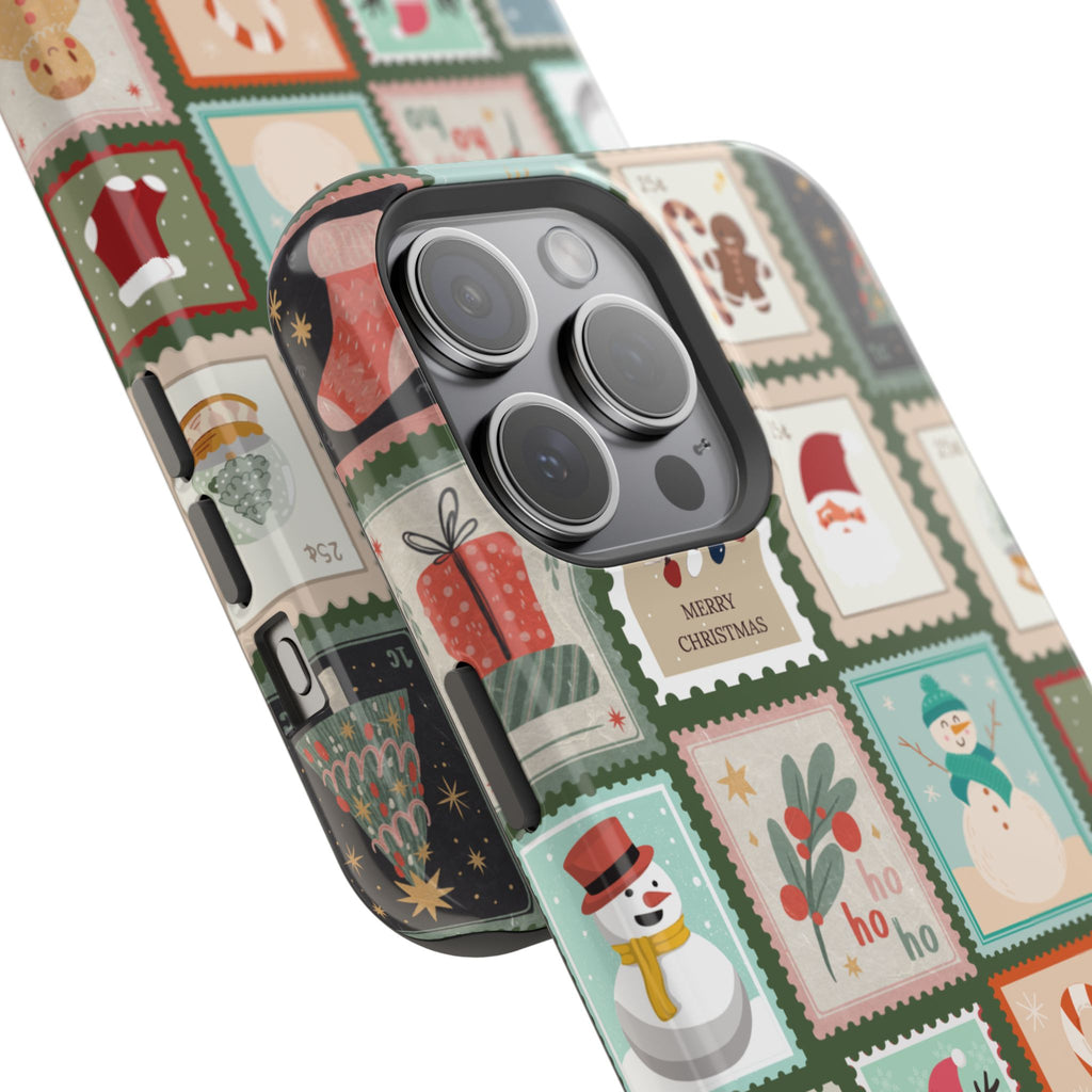 Santa’s Stamp Collection Magnetic iPhone Case