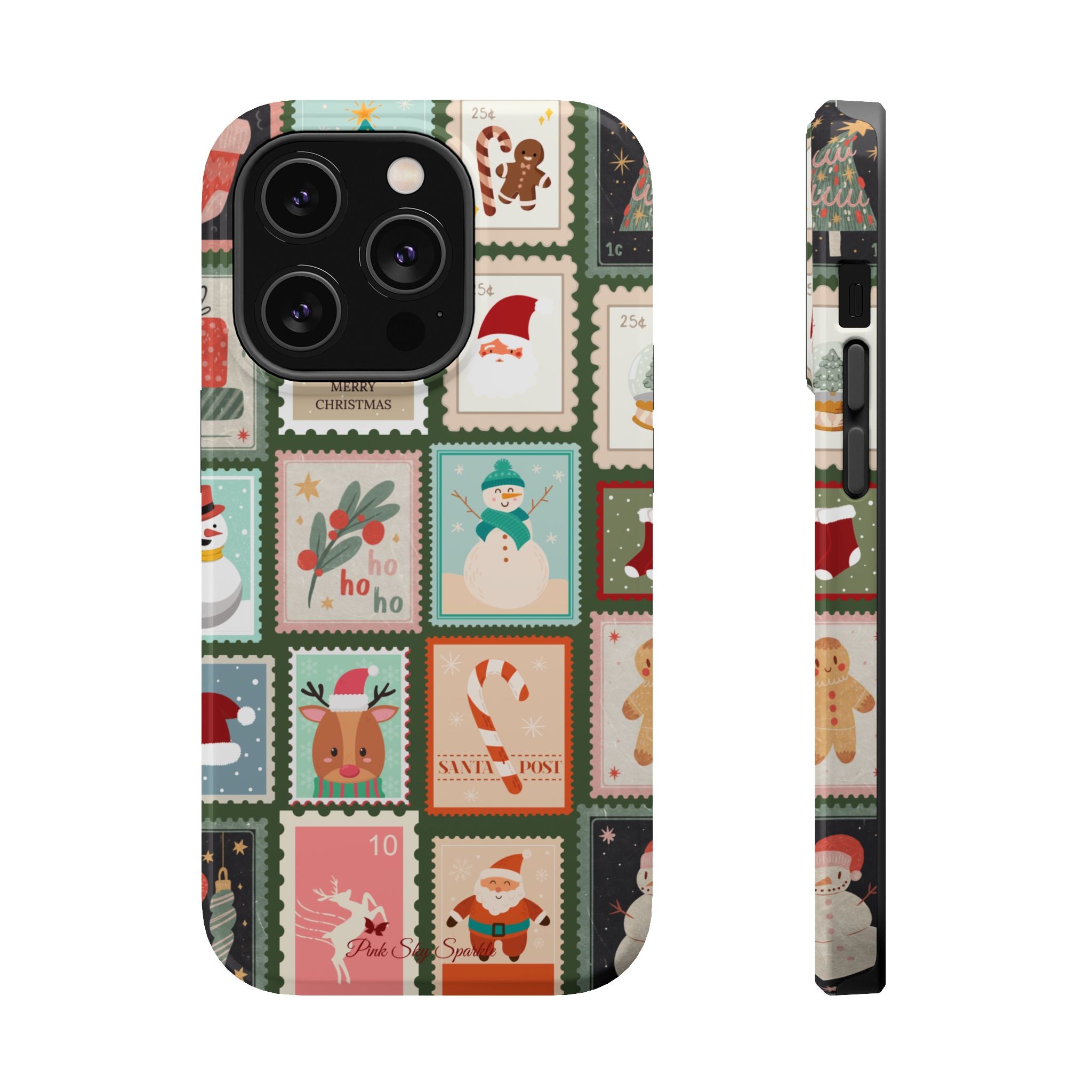 Santa’s Stamp Collection Magnetic iPhone Case