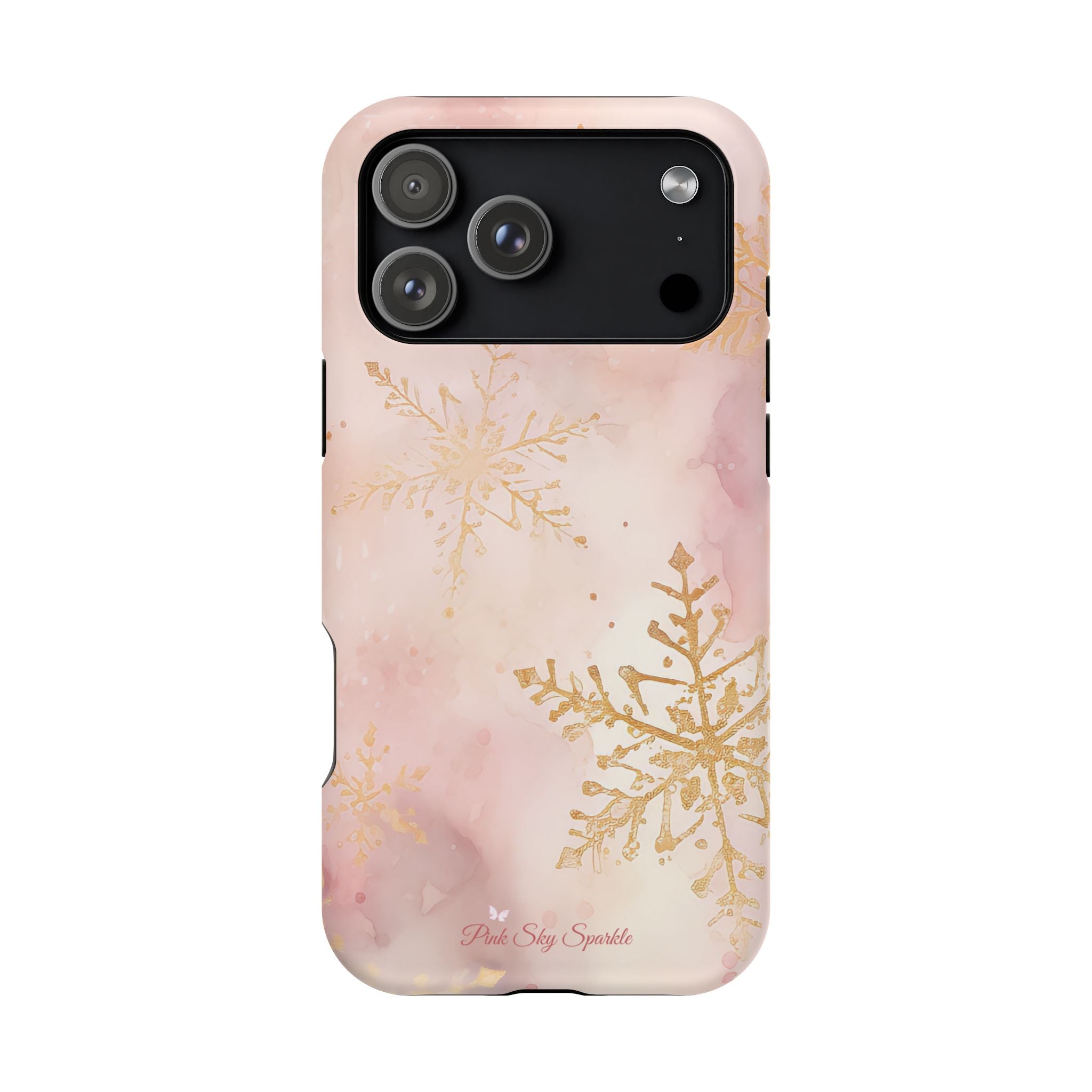 Pink & Gold Winter Wonderland Magnetic iPhone Case