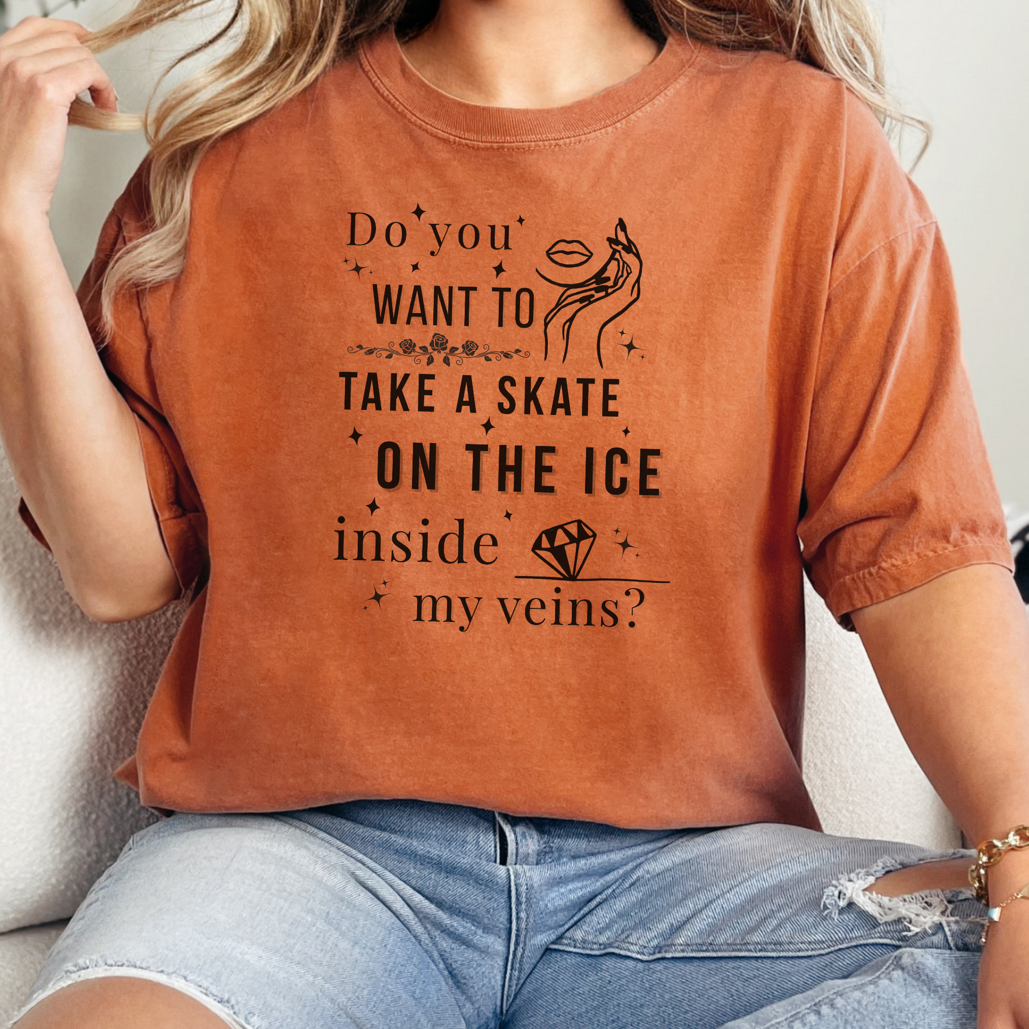 Do You Want to Take a Skate on the Ice Inside My Veins T-Shirt