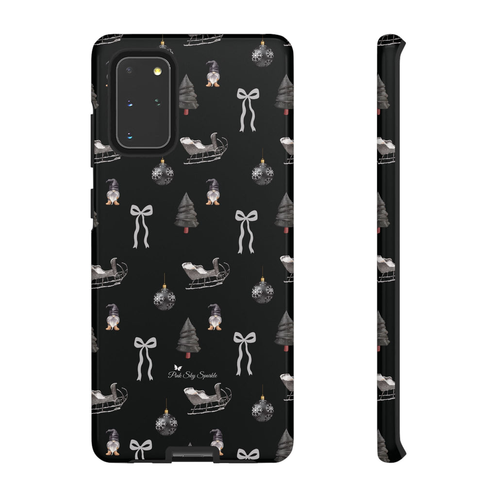 Sleigh in Grey Samsung Galaxy Phone Case – Chic Monochrome Christmas Edition
