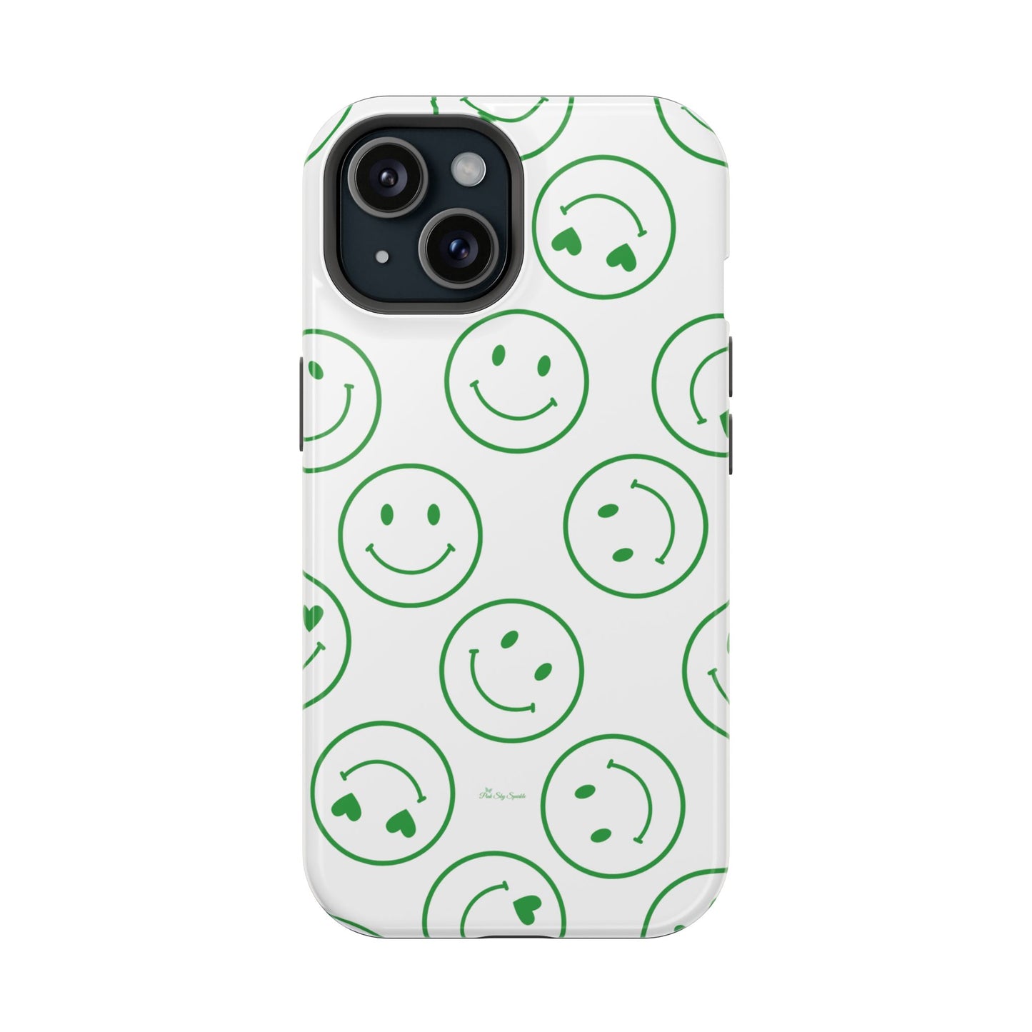 Green Smilies Magnetic iPhone Case