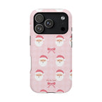 Pink Santa Bows Magnetic iPhone Case