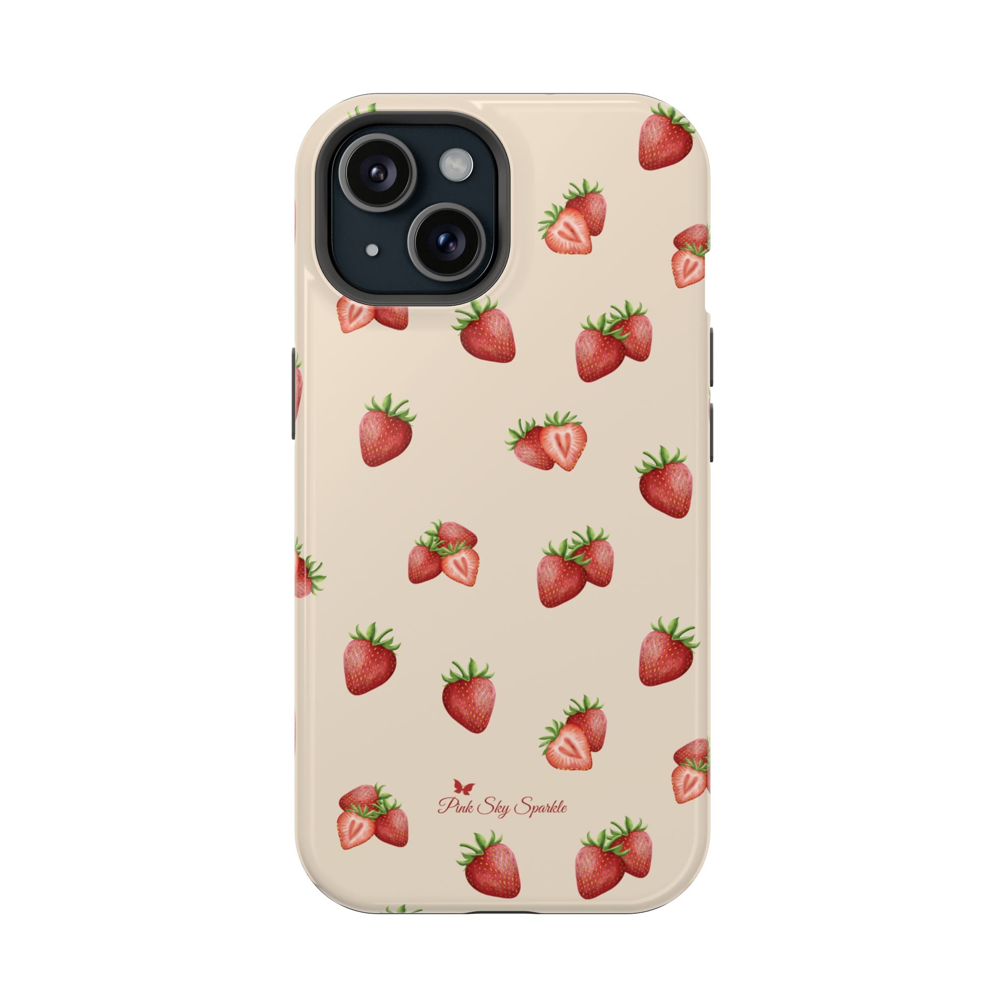 Strawberry Luxe MagSafe-Compatible Magnetic iPhone Case