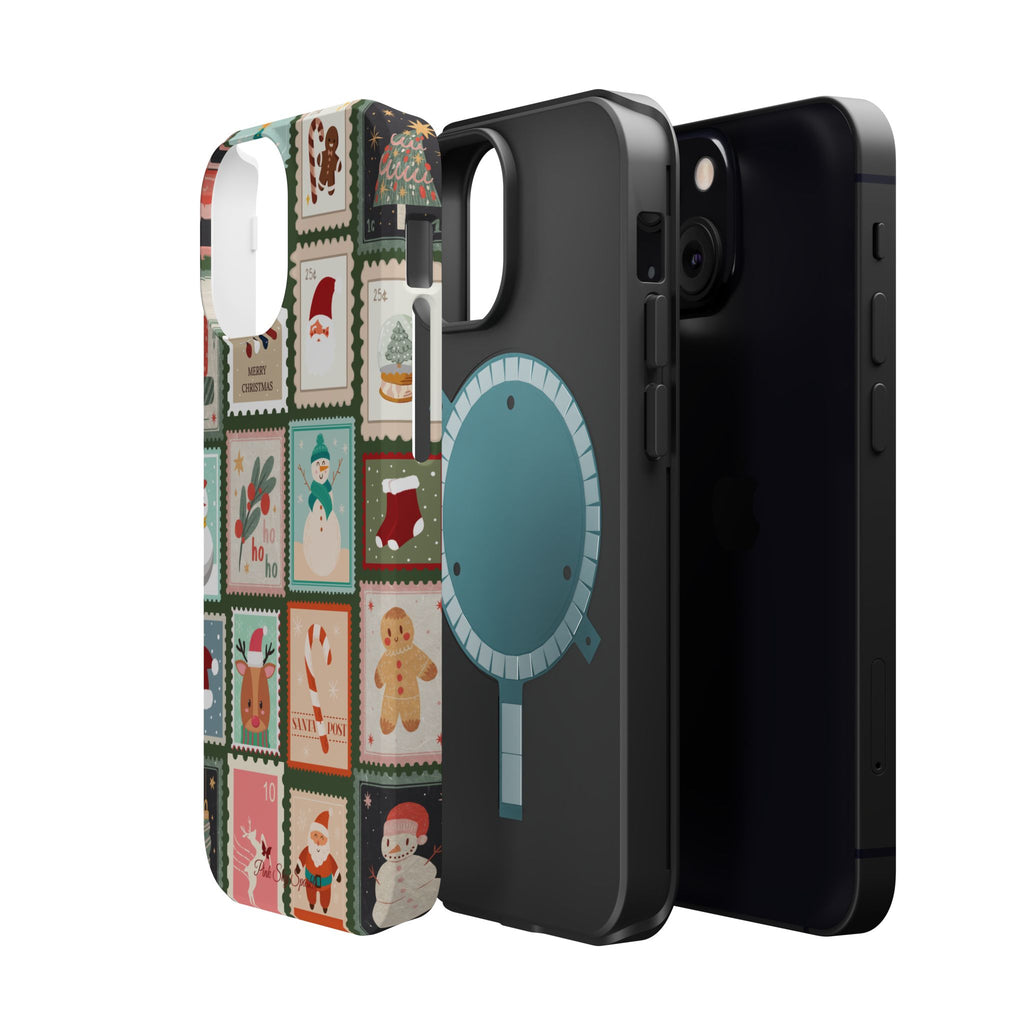 Santa’s Stamp Collection Magnetic iPhone Case
