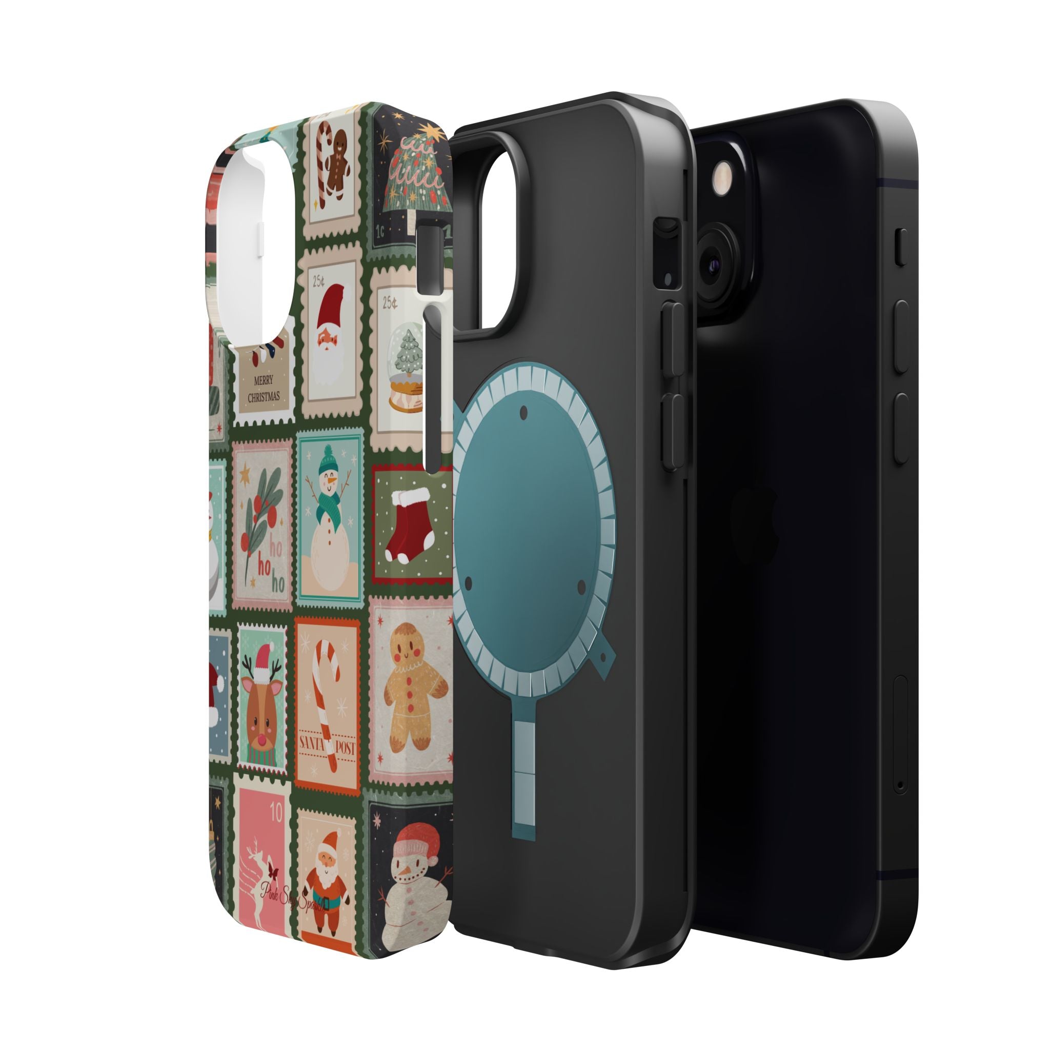 Santa’s Stamp Collection Magnetic iPhone Case
