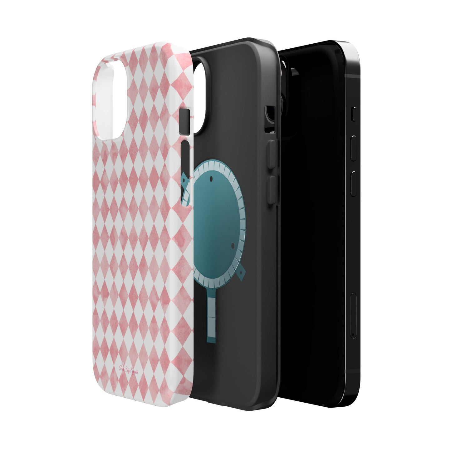 Rosy Harlequin Magnetic iPhone Case