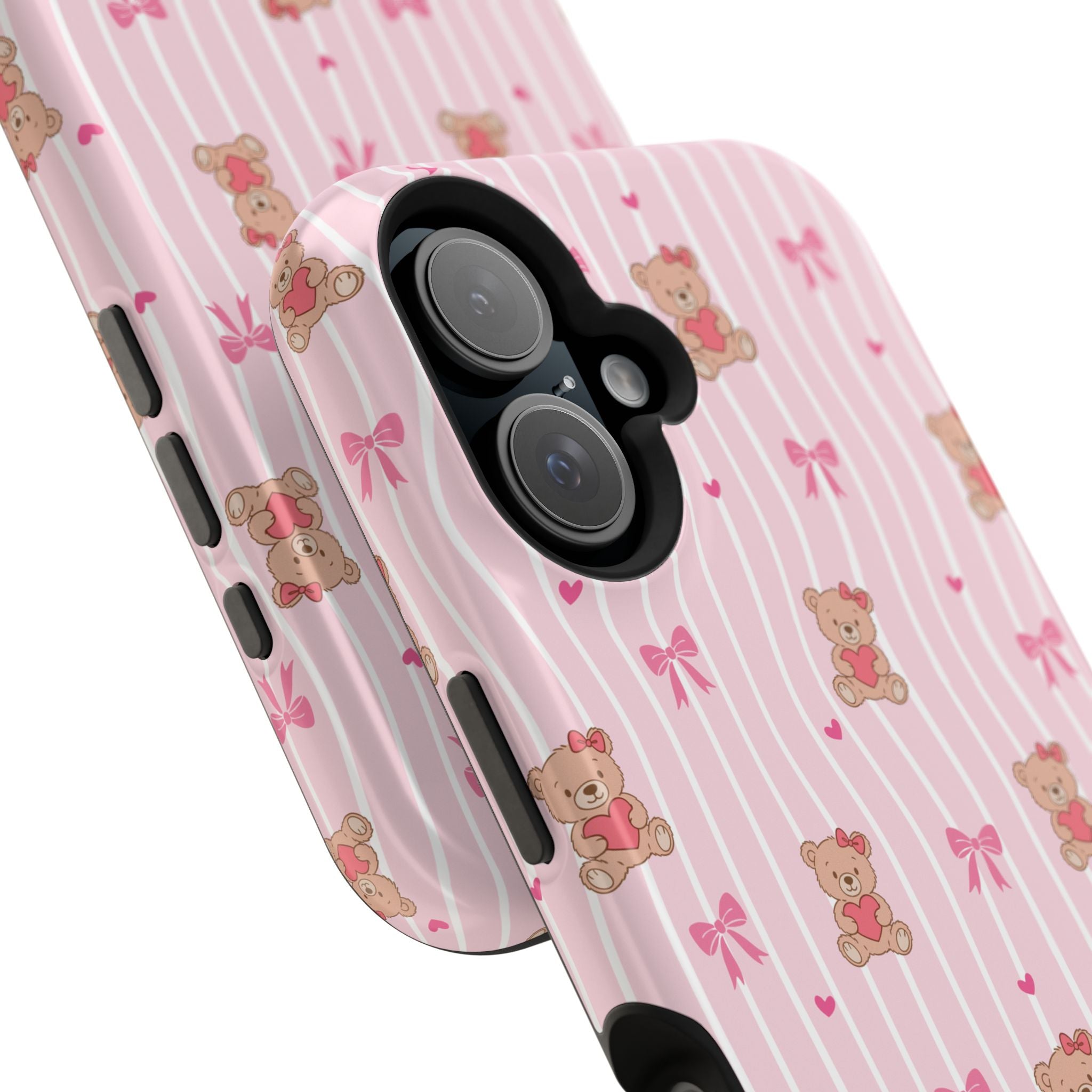 Teddy Hearts Magnetic iPhone Case