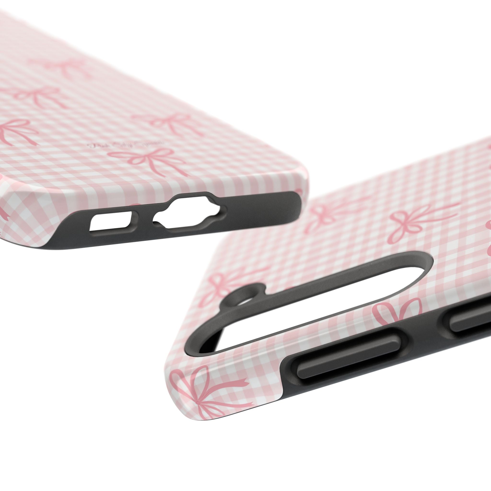 Pink Gingham Coquette Samsung Galaxy Phone Case