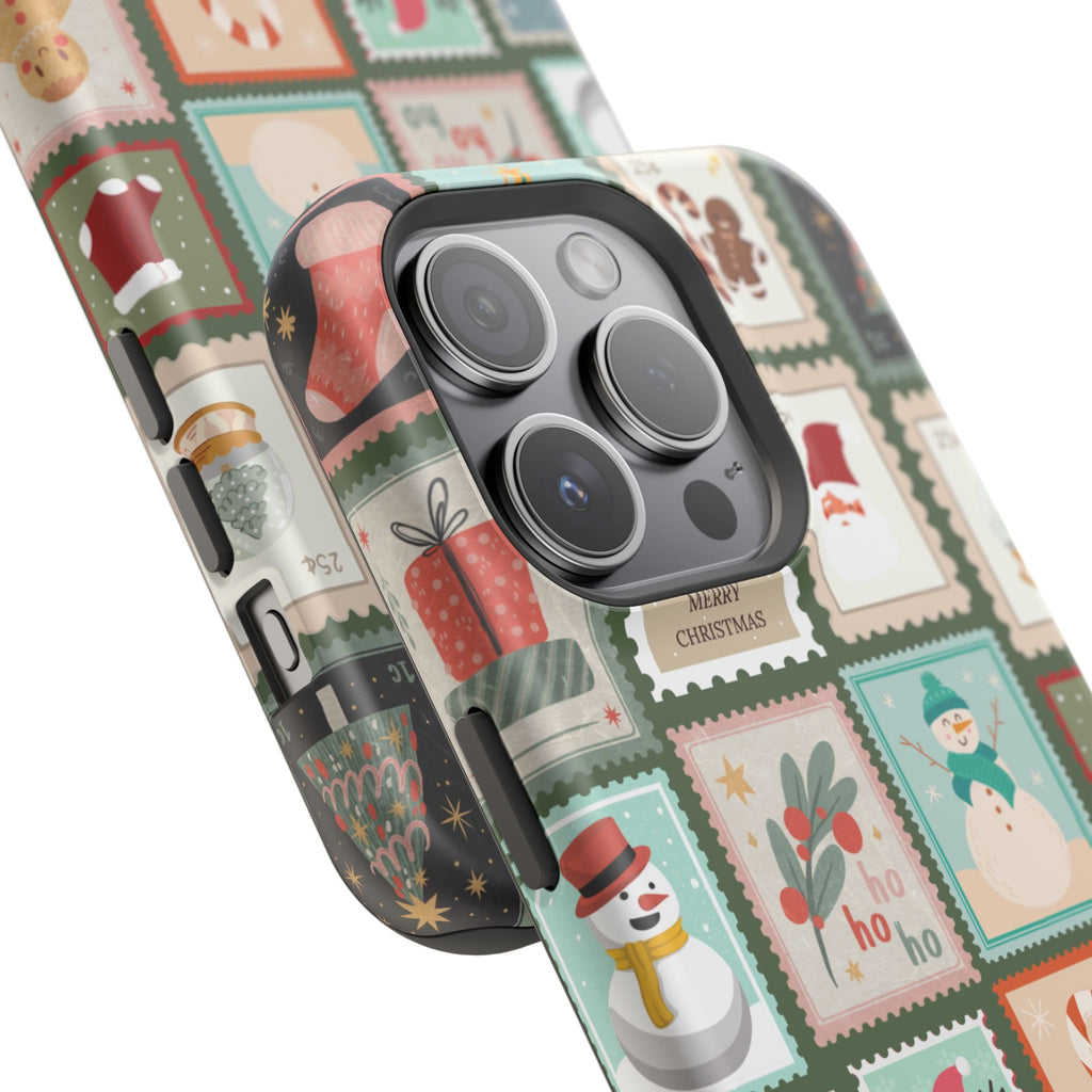 Santa’s Stamp Collection Magnetic iPhone Case