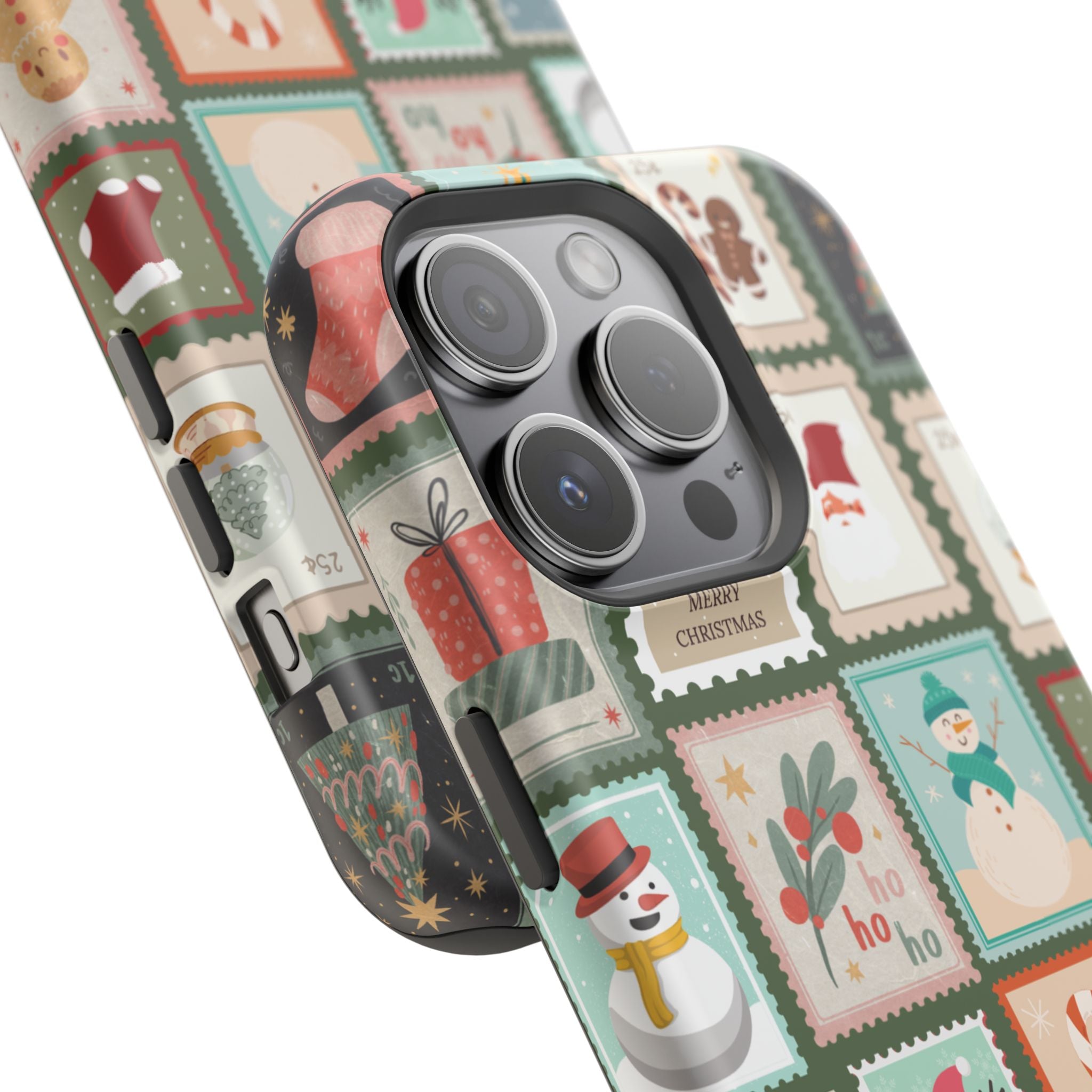 Santa’s Stamp Collection Magnetic iPhone Case