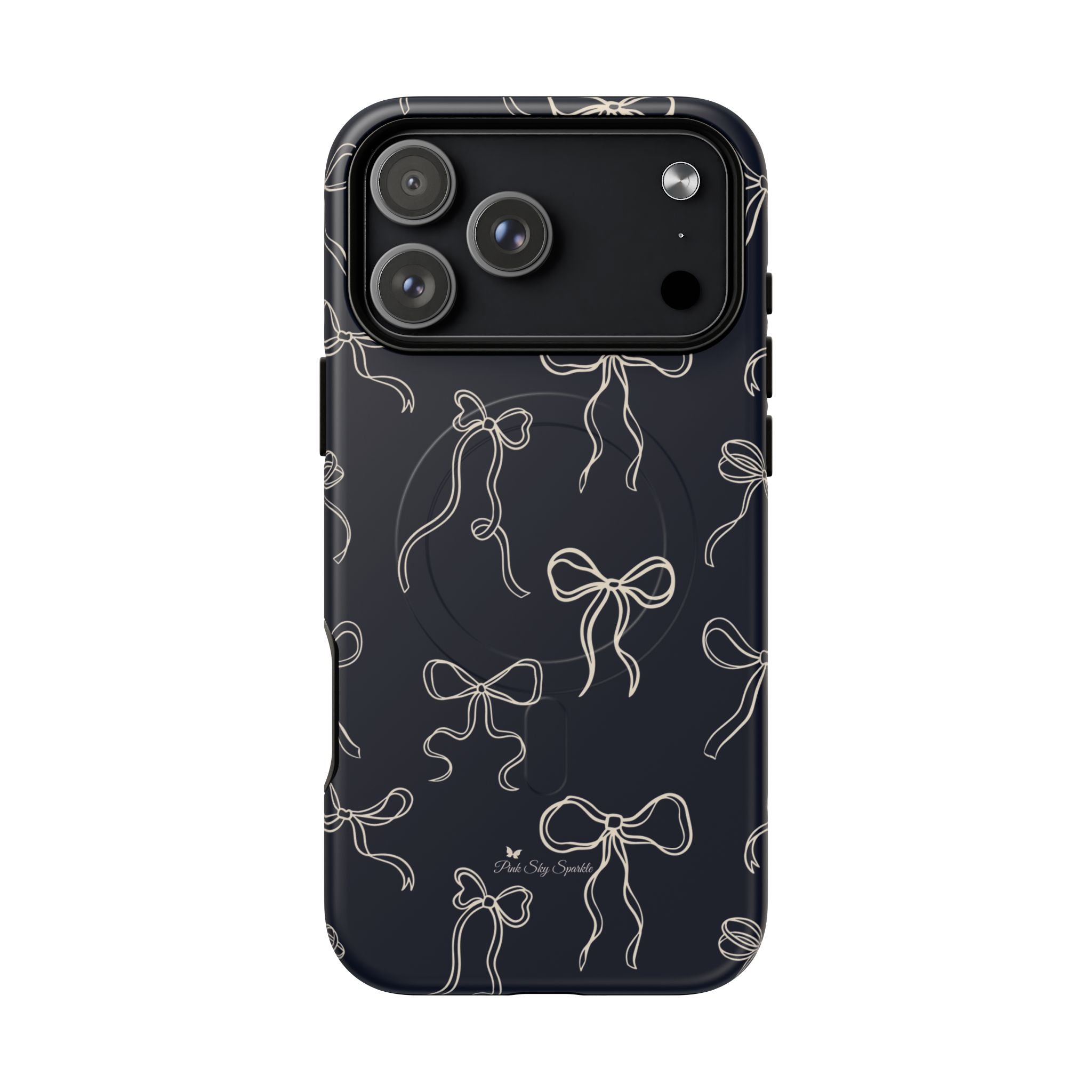Funda magnética para iPhone con lazos de medianoche