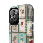 Santa’s Stamp Collection Magnetic iPhone Case
