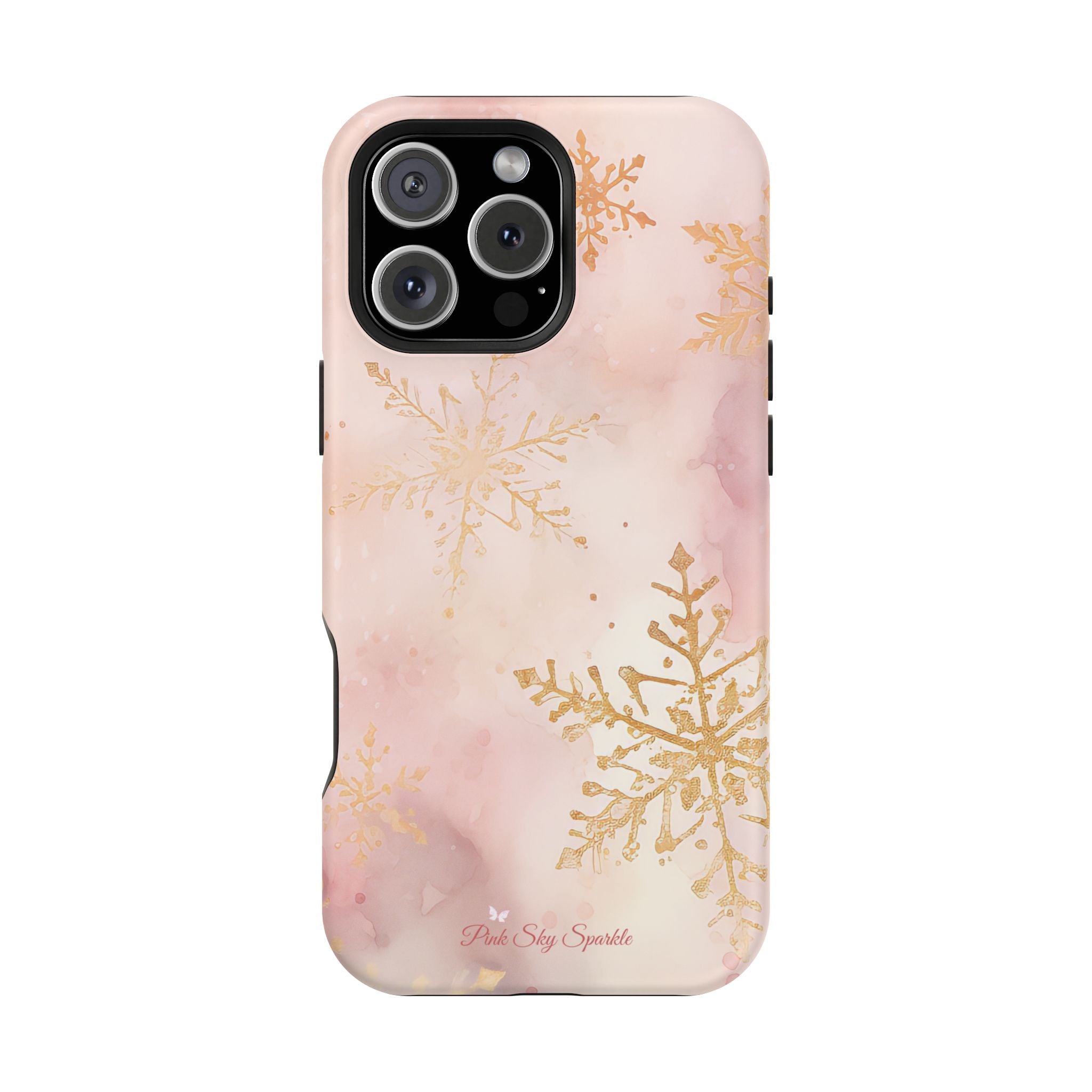 Pink & Gold Winter Wonderland Magnetic iPhone Case