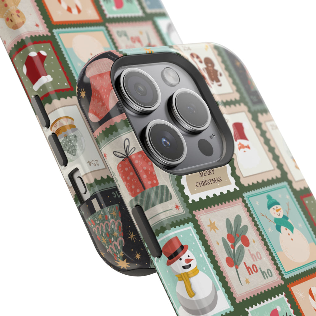 Santa’s Stamp Collection Magnetic iPhone Case