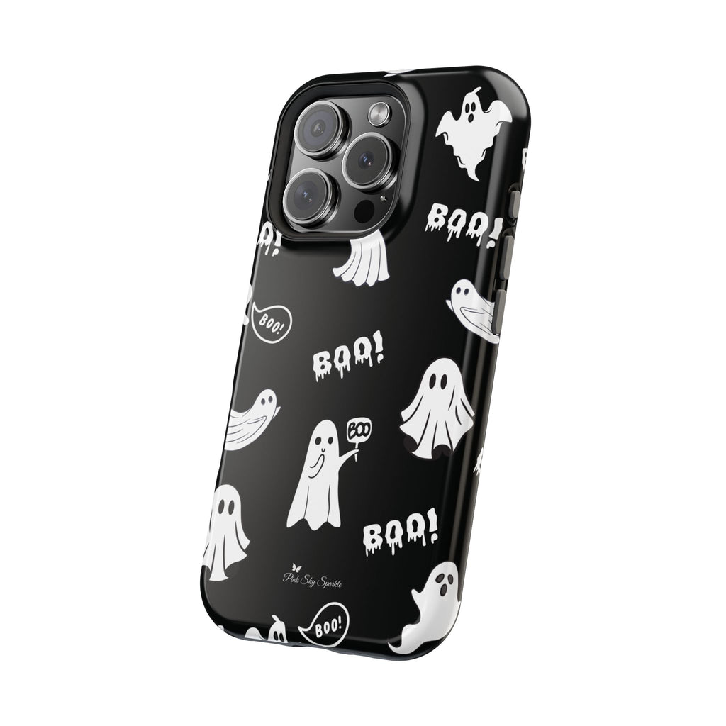 Midnight Boo Magnetic iPhone Case | Cute Ghost Halloween Phone Cover