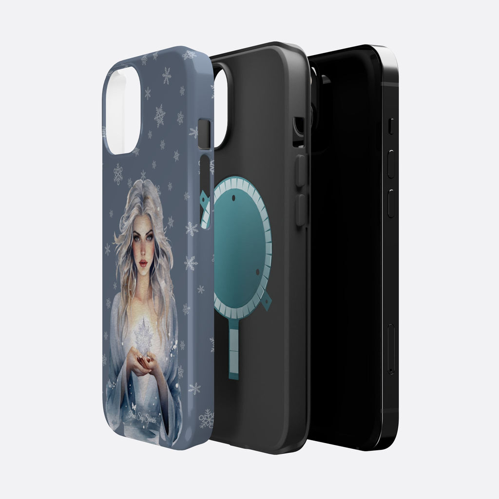 Coque magnétique pour iPhone Winter Witch
