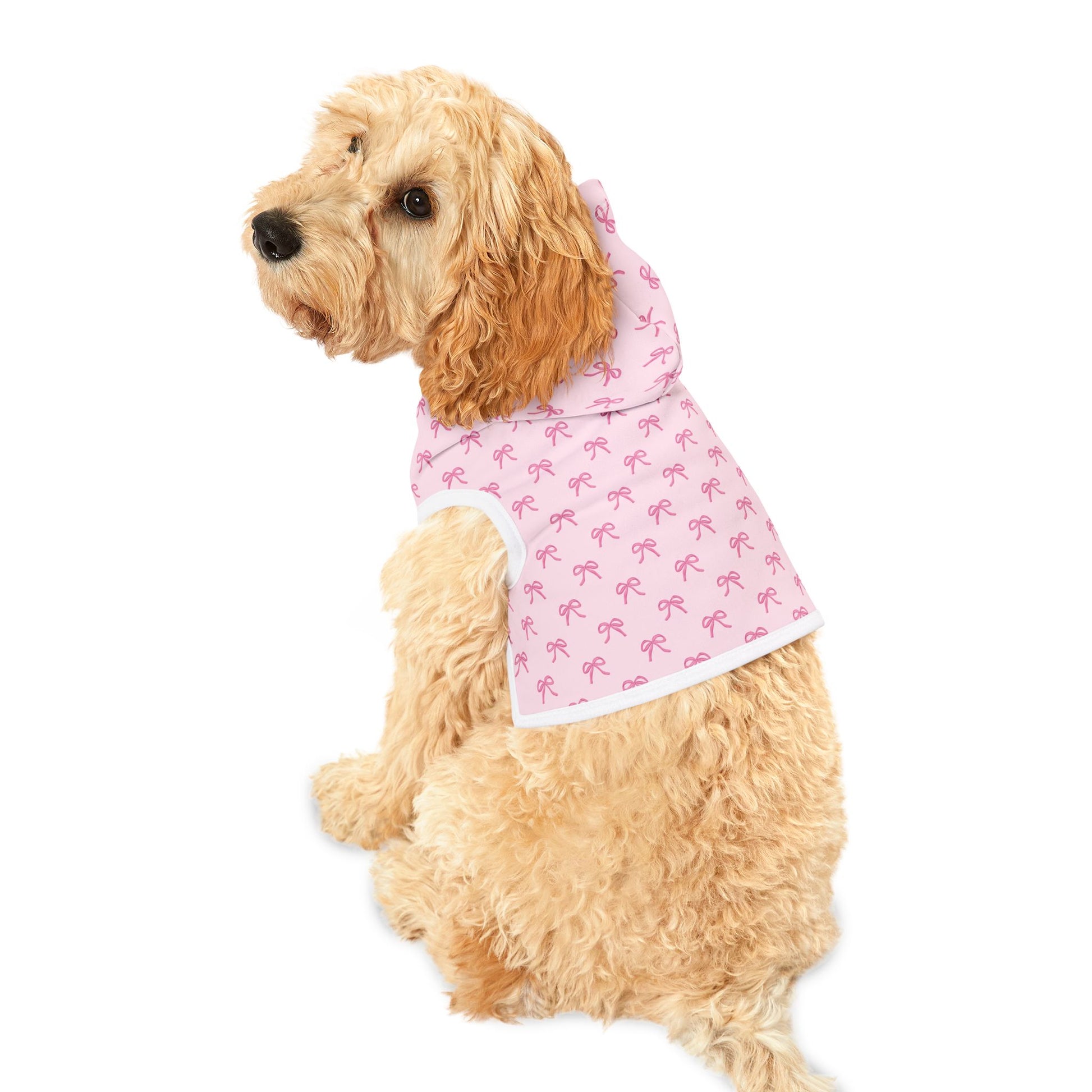 Cute Pink Bow Pet Hoodie