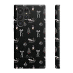 Sleigh in Grey Samsung Galaxy Phone Case – Chic Monochrome Christmas Edition
