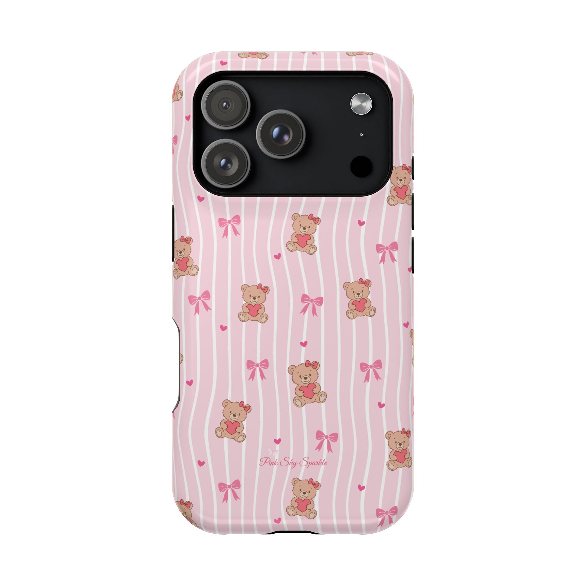 Teddy Hearts Magnetic iPhone Case