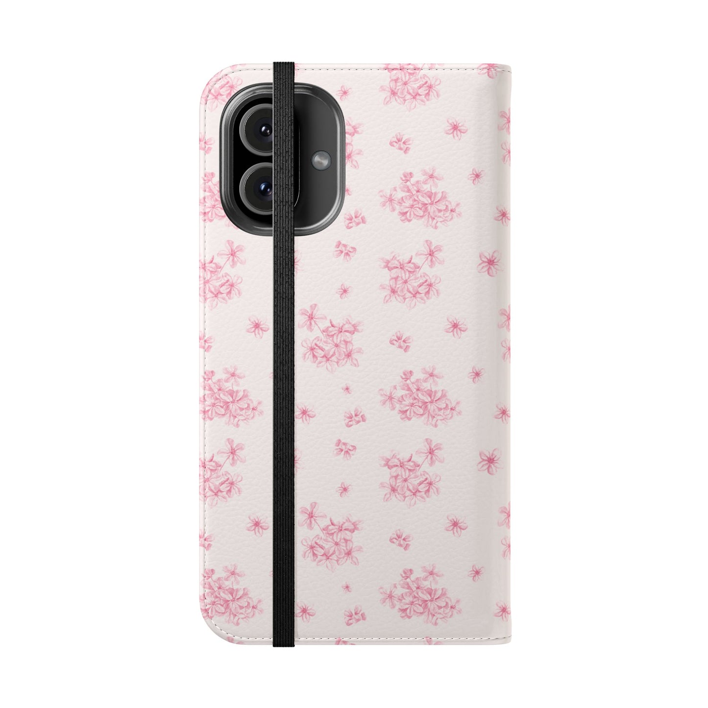 Pink Bloom Wallet Flip Case for iPhone