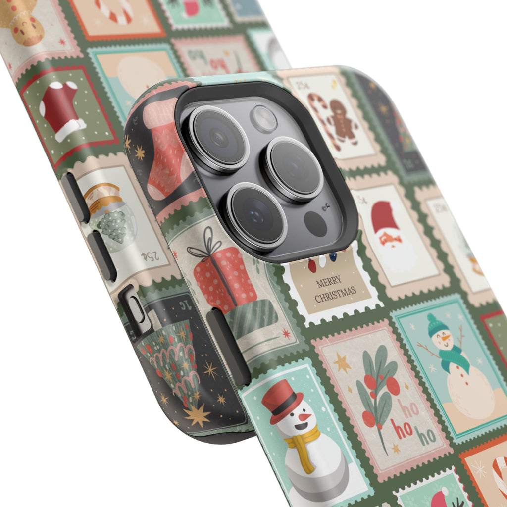 Santa’s Stamp Collection Magnetic iPhone Case