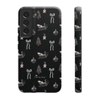 Sleigh in Grey Samsung Galaxy Phone Case – Chic Monochrome Christmas Edition