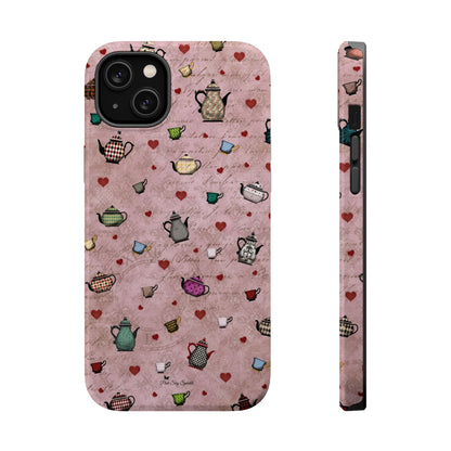 Tea Hearts Magnetic iPhone Case