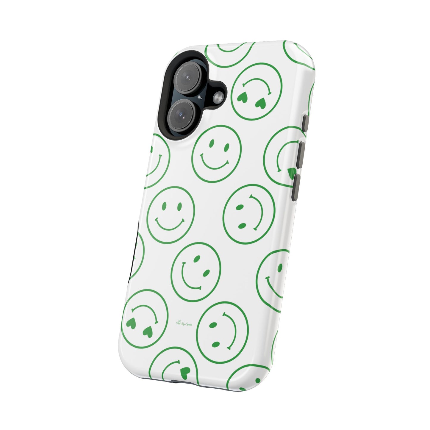 Green Smilies Magnetic iPhone Case