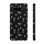 Sleigh in Grey Samsung Galaxy Phone Case – Chic Monochrome Christmas Edition