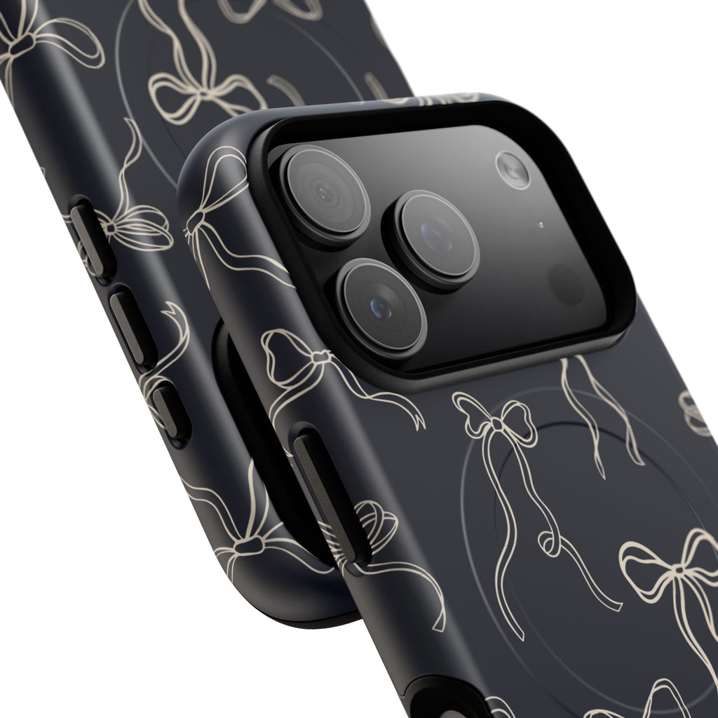 Funda magnética para iPhone con lazos de medianoche