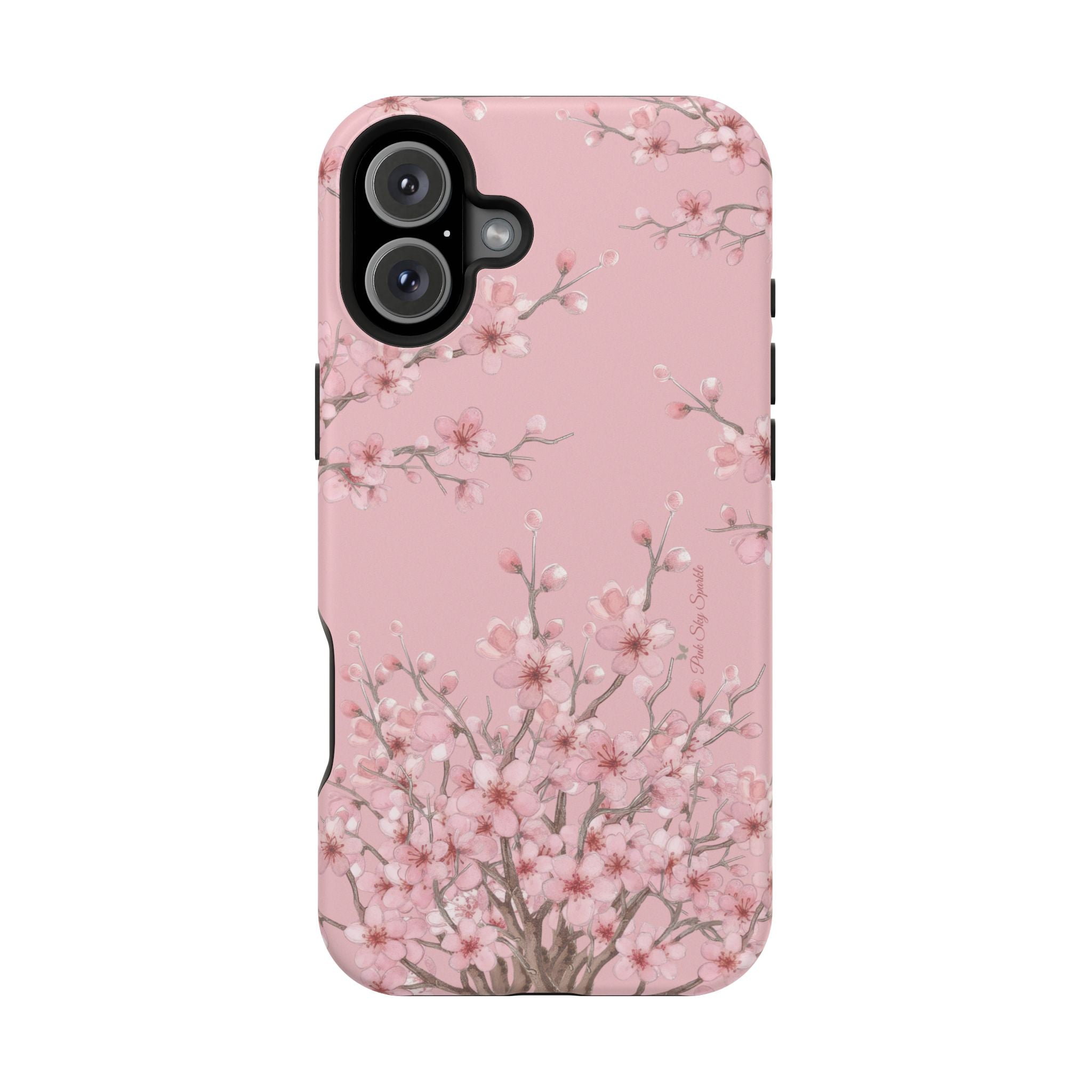 Pink Blossoms MagSafe-Compatible Magnetic iPhone Case