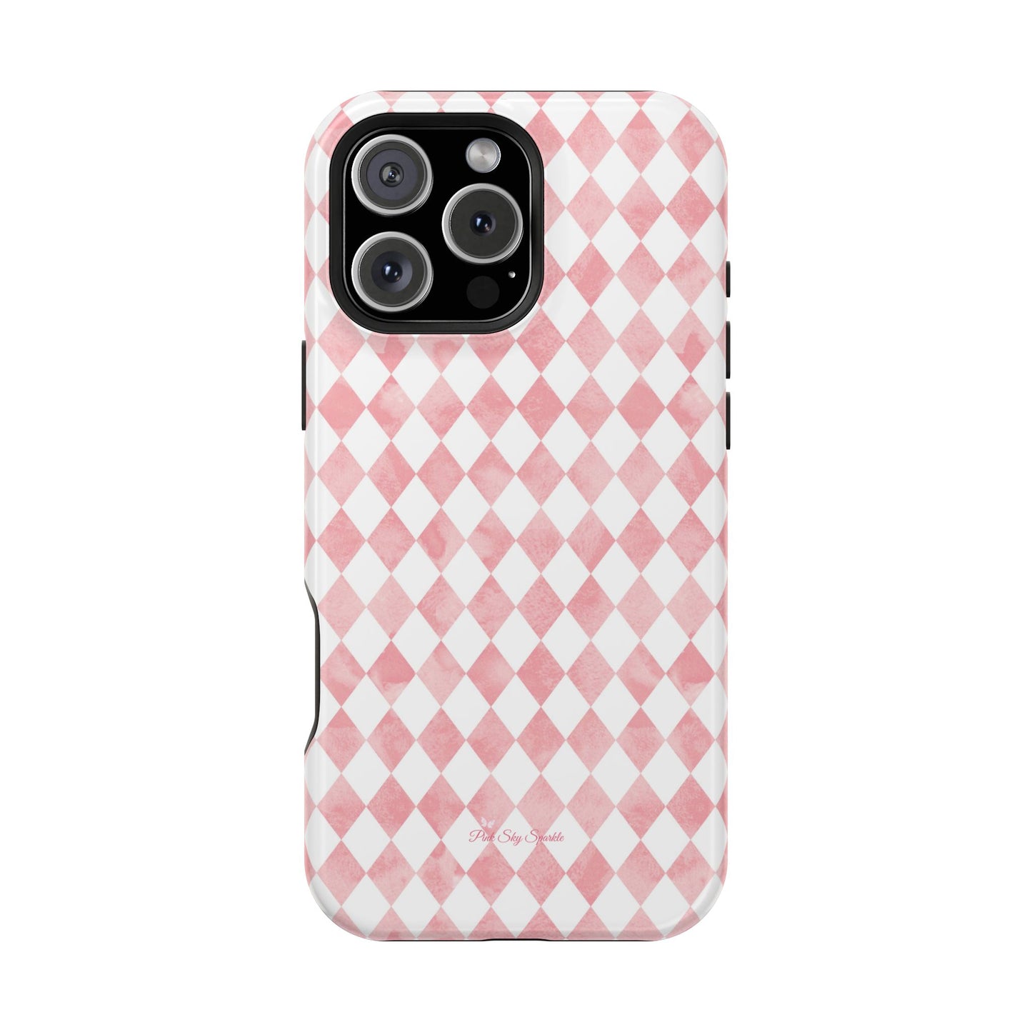 Rosy Harlequin Magnetic iPhone Case