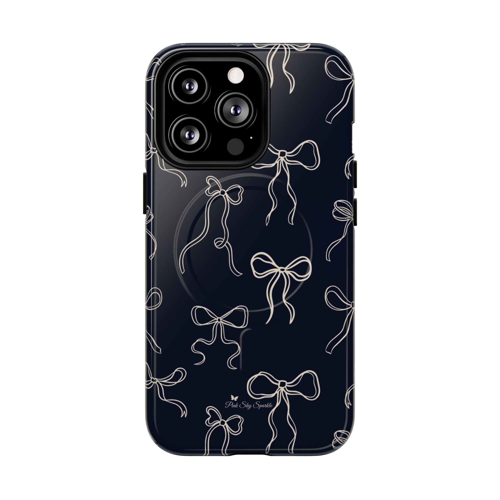 Funda magnética para iPhone con lazos de medianoche