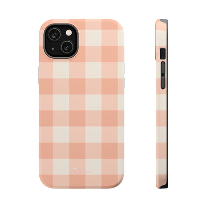 Tea Towel Gingham Magnetic iPhone Case