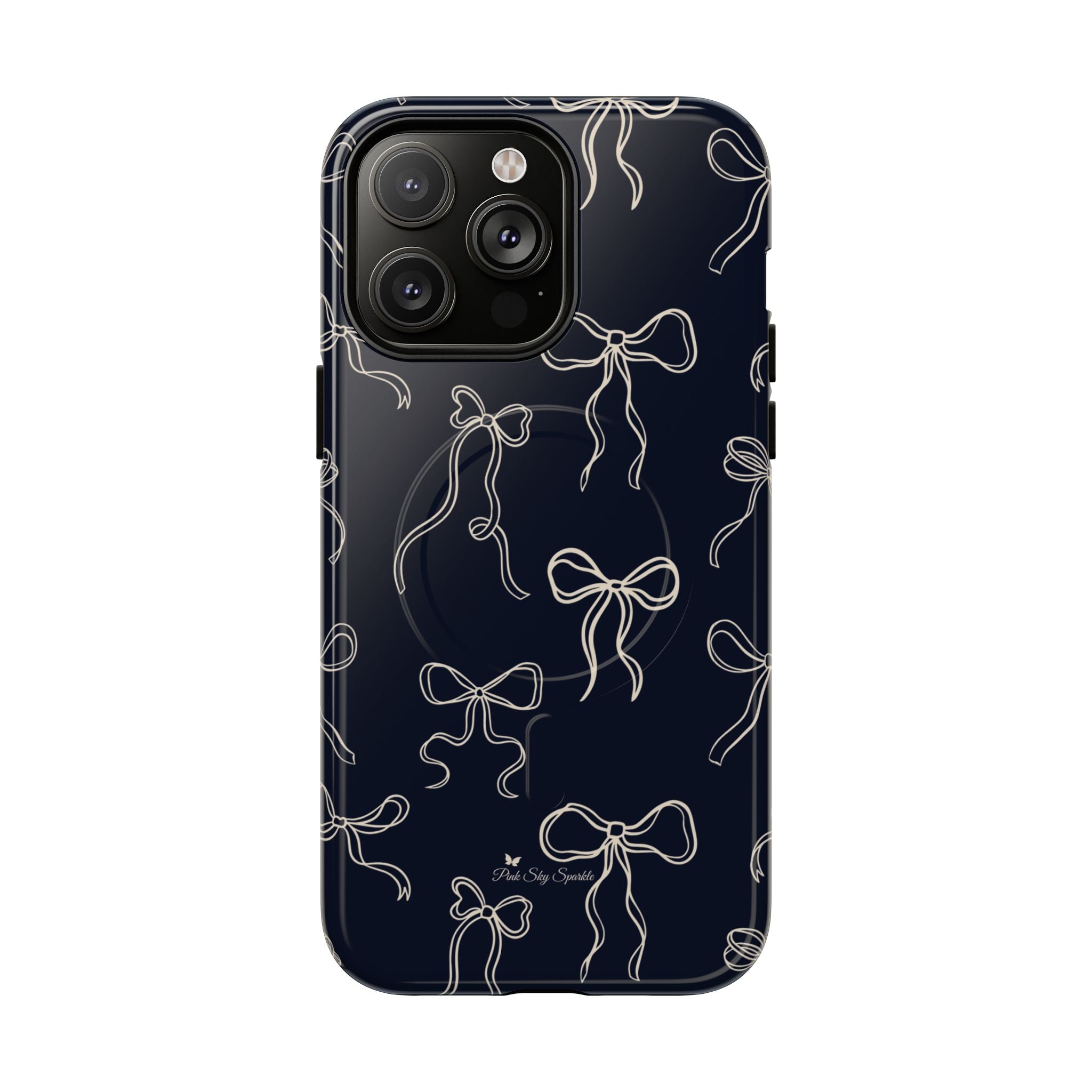 Funda magnética para iPhone con lazos de medianoche