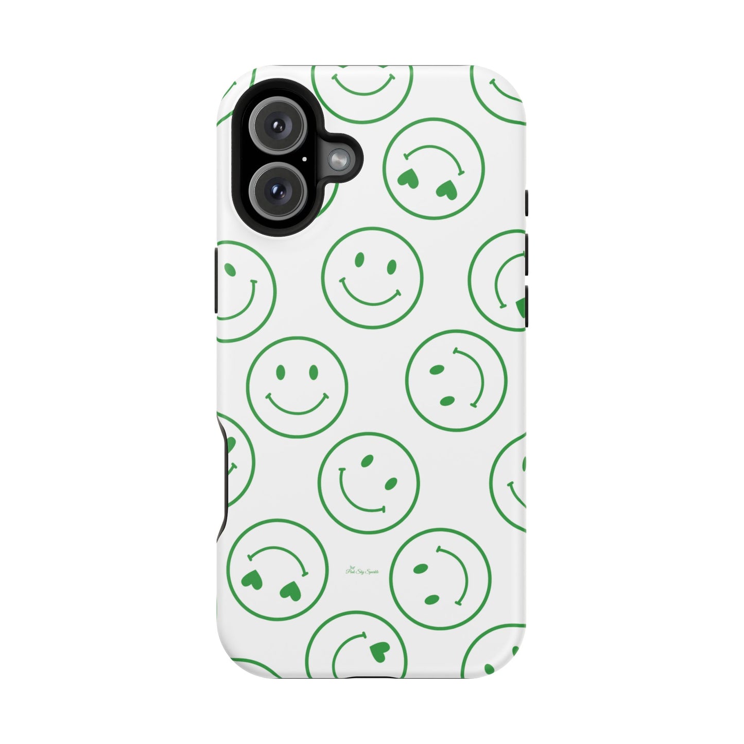 Green Smilies Magnetic iPhone Case