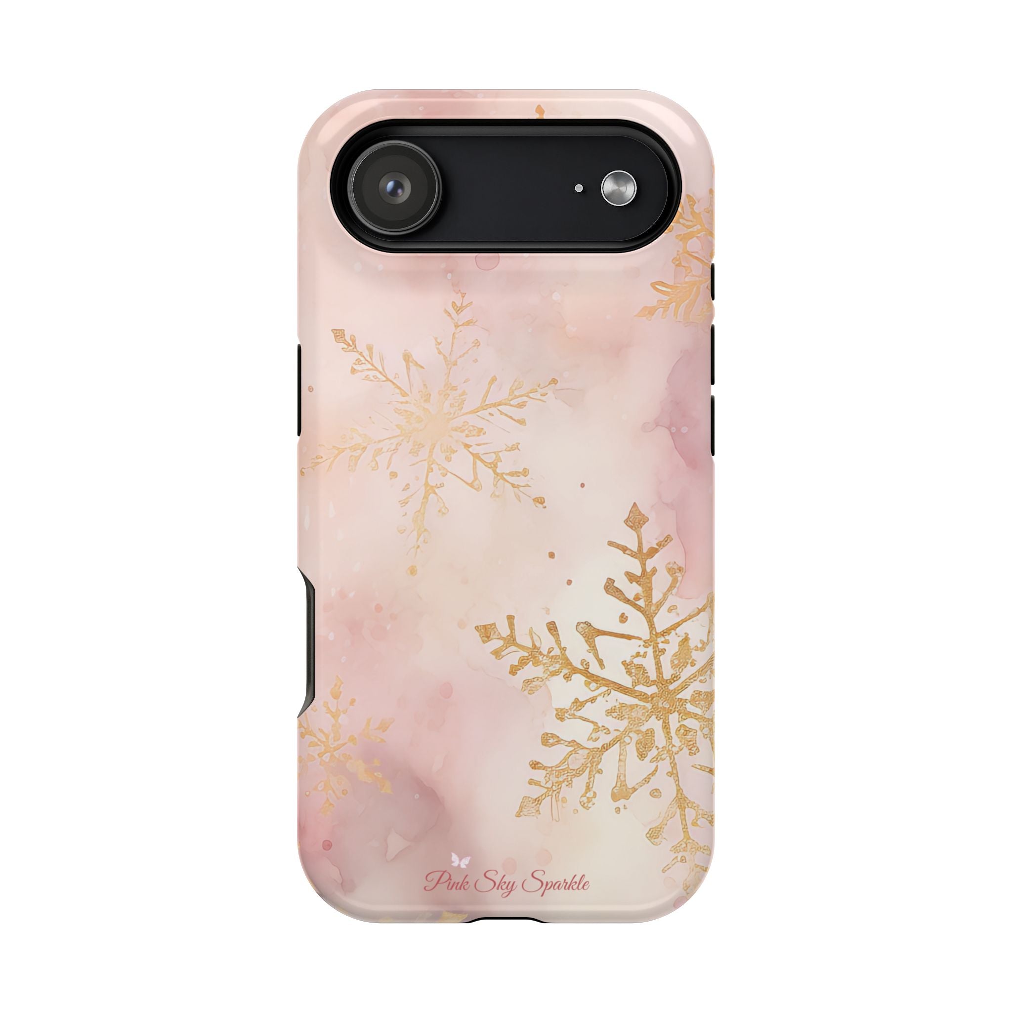 Pink & Gold Winter Wonderland Magnetic iPhone Case